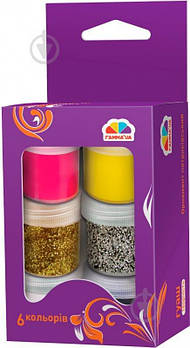 Фарби гуаш, 6 кольорів, золото та срібло, 10 мл "Творчість" 400202 G-Rich