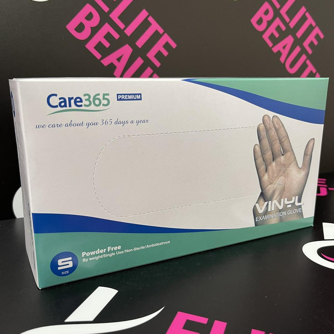 Вінілові рукавички для перукарів Care365 100шт/уп