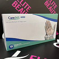 Медичні вінілові рукавички Care 365 S-L 100шт/уп, фото 2