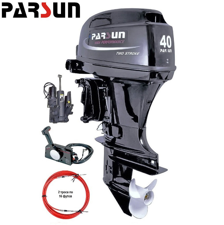 Човновий двигун Parsun T40FWL-T, фото 1