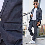 Трендовий костюм піджак + штани 2268 ев, фото 2