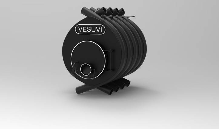Піч дров'яна для дому «VESUVI» classic булер'ян. Тип 02, 18 кВт, 400 об'ємів, м., фото 2