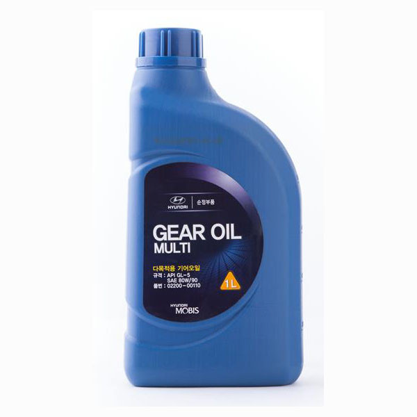 Мінеральне трансмісійне масло Hyudai/Kia Mobis Gear Oil Multi 80W-90 GL-5 для МКПП (02200-00110) 1л