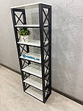 Пристінний стелаж лофт V633, фото 2