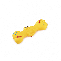 Игрушка для собак Boris Гантель мордочка кошки виниловая с пищалкой 14,5x6 см EKPT-56