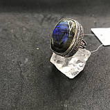 Лабрадор 18 р кольцо с натуральным лабрадором в серебре кольцо с лабрадором кольцо лабрадор Индия, фото 2
