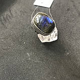 Лабрадор 18 р кольцо с натуральным лабрадором в серебре кольцо с лабрадором кольцо лабрадор Индия, фото 6