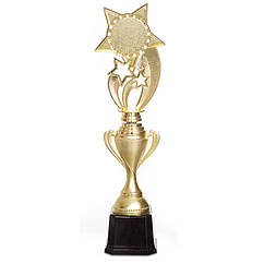 Нагорода спортивна приз спортивний SP-Sport Stars 19907B висота 38 см Gold