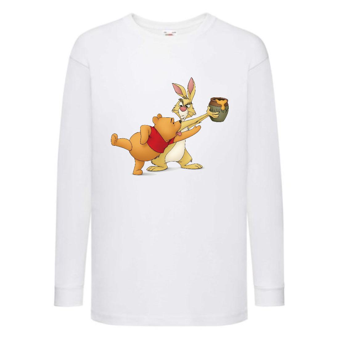 Лонгслив реглан Вінні Пух 0010 (WP 0010 wh) розмір 104-116-140-152 білий, фото 1