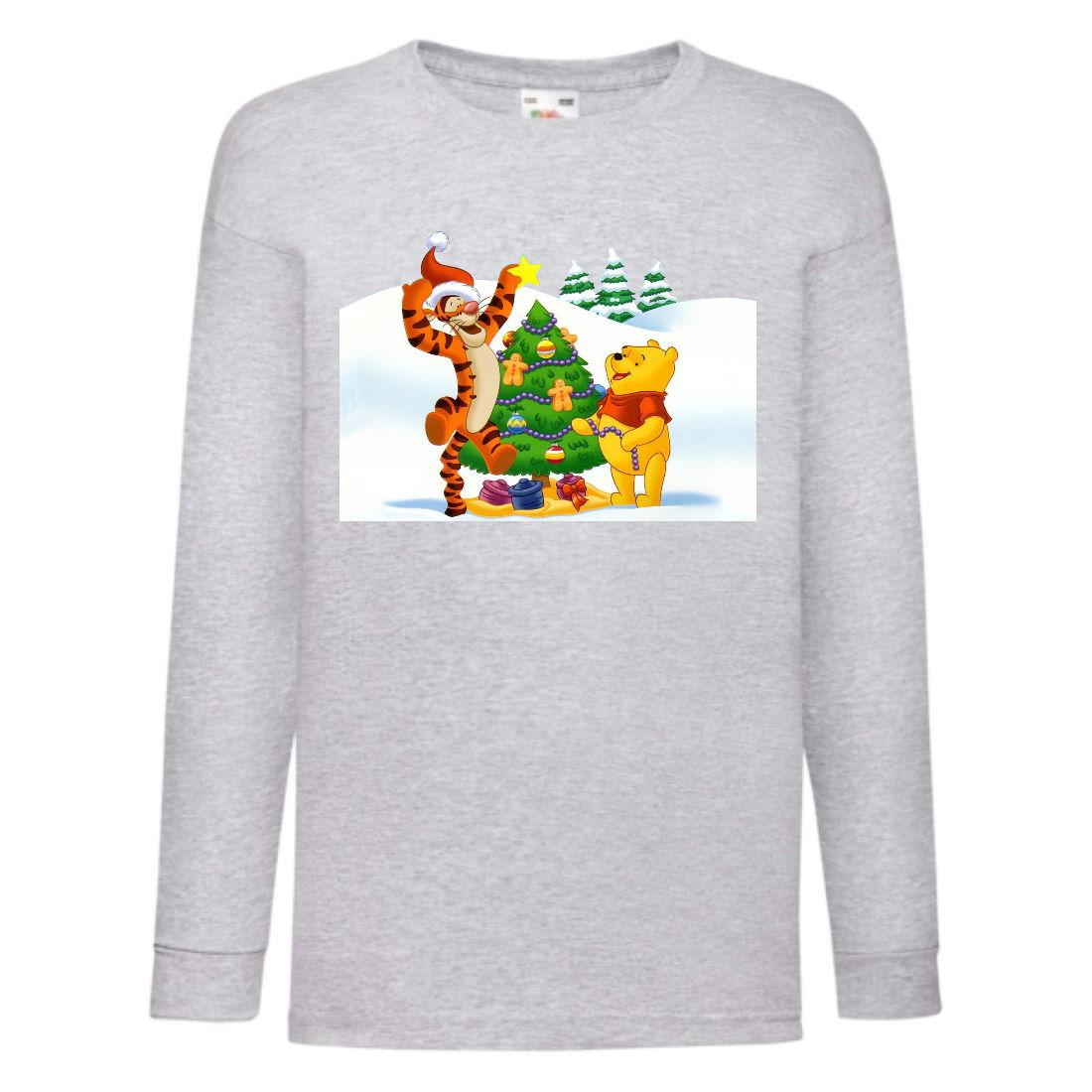 Лонгслив реглан Вінні Пух 009 (WP 009 gry) розмір 104-116-140-152 сірий, фото 1