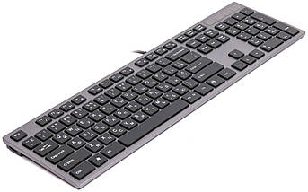 Клавіатура A4Tech KV-300H з USB-хабом (2 вбудованих юсб порти), тонка, тиха, низькопрофільні клавіші, фото 3