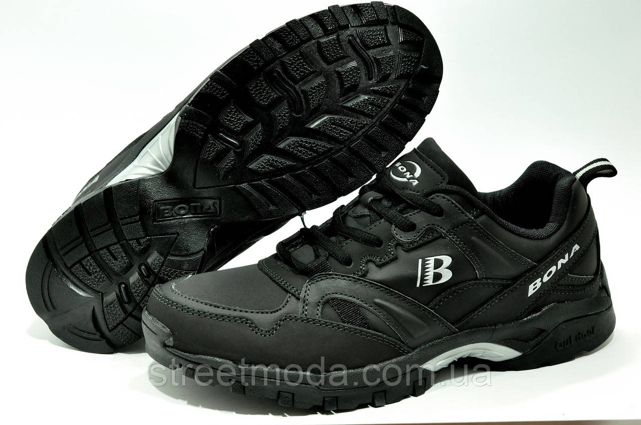 Мужские туристические кроссовки Bona Черный 41 42-26.5см (ID#1683097932 ...