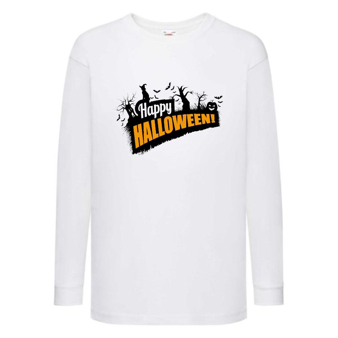 Лонгслив реглан Halloween 0012 (HLN 0012 wh) розмір 104-116-140-152-164 білий, фото 1