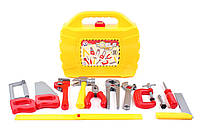 Детский набор инструментов ТехноК 5880 в саквояже чемодане игрушка для мальчиков молоток пила ключ отвертка