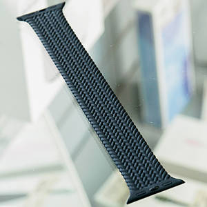 Ремінець Apple Watch 38 / 40mm Silicone Braided Solo Loop size 7/168 mm / Black