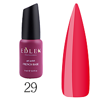 База кольорова Edlen French Base 29 Summer Neon (червоний), 9ml