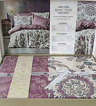 Яскрава постільна білизна із сатину, євро розмір, Туреччина
