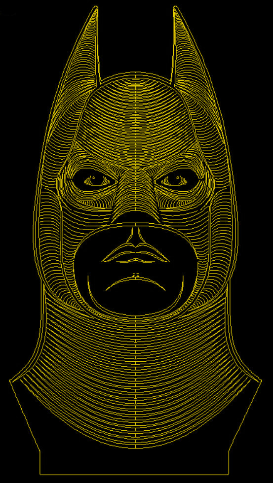 Акриловий світильник-нічник Бетмен жовтий tty-n000734