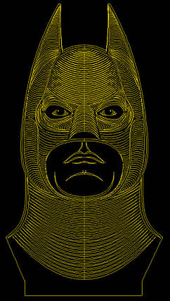 Акриловий світильник-нічник Бетмен жовтий tty-n000734, фото 1