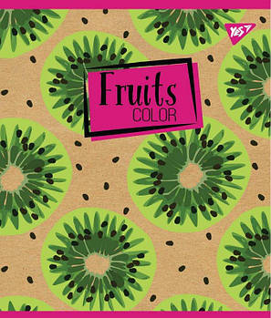 Зошит для записів А5/12 лінія YES "Fruits color" крафт 765073 G-Rich