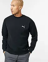 Світшот чорний PUMA спортивний чоловічий. Пайта, Кофта трикотажна з принтом Пума, Толстовка PUMA демісезонна