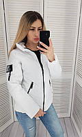 Жіноча курточка -куртка демі білого кольору арт. 1008