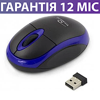 Беспроводная мышка Esperanza Titanum TM116B черно-синяя, компьютерная мышь эсперанза для ПК и ноутбука
