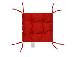 Подушка на стілець з зав'язками 40х40 см TM Dotinem Color - червоний