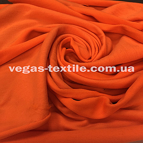 Тканина Двонитка Неон-жовтогарячий (футер)