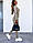 Женский брючный костюм в рубчик с кофтой с подворотом и штанами с кулиской на талии (р. 42-46) 73mko2035, фото 3