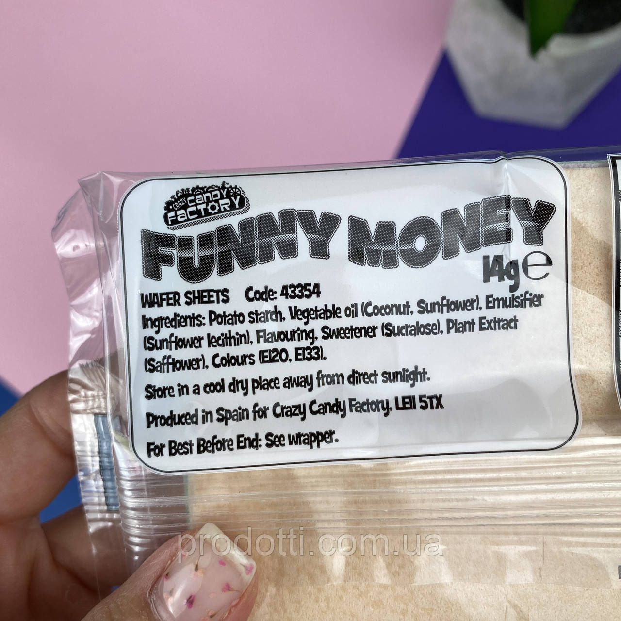 Factory Funny Money Edible Paper Candy