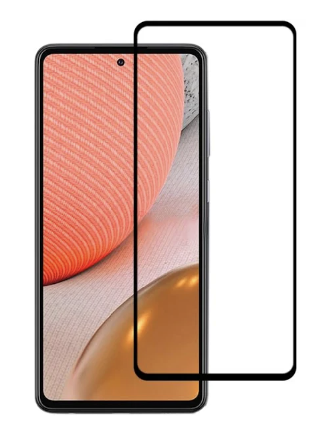 Захисне скло для Samsung A725F Galaxy A72 2021, Full Glue, колір чорний, фото 1