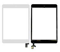 Тачскрин (сенсор) для iPad mini 5 (A2124A2126/A2133), белый, полный комплект, высокого качества