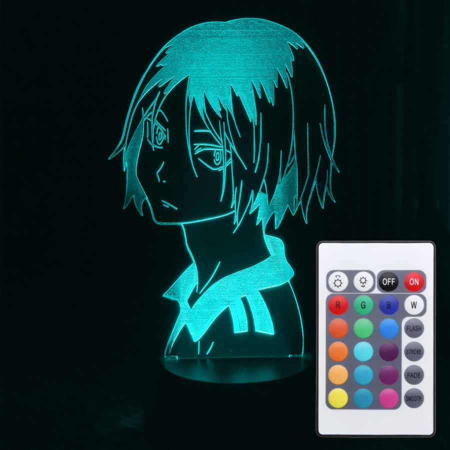 Світильник-нічник 3d з пультом 16 кольорів Кэмма Кодзумэ (Kozume Kenma) AVA-000527