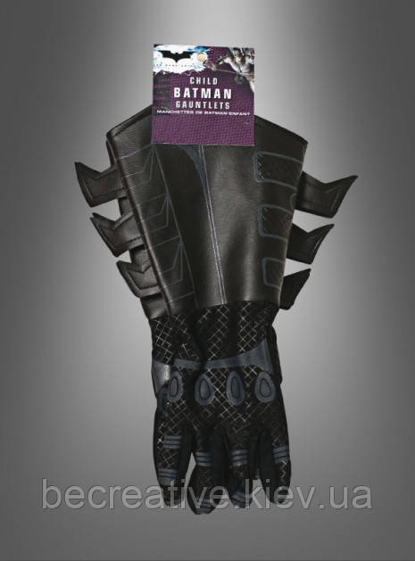 Дитячі рукавички для костюма Бетмена