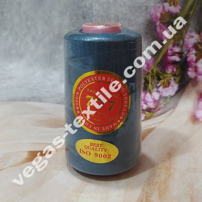 Нитка швейна No192 (100% поліестер) 40/2 (5000ярдів) 777 Джинс