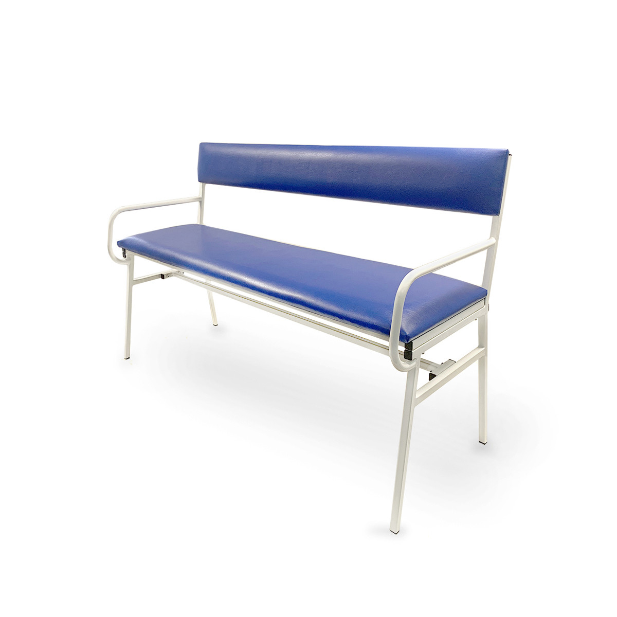 Банкетка медична МБС-2 зі спинкою коридорна, фото 1