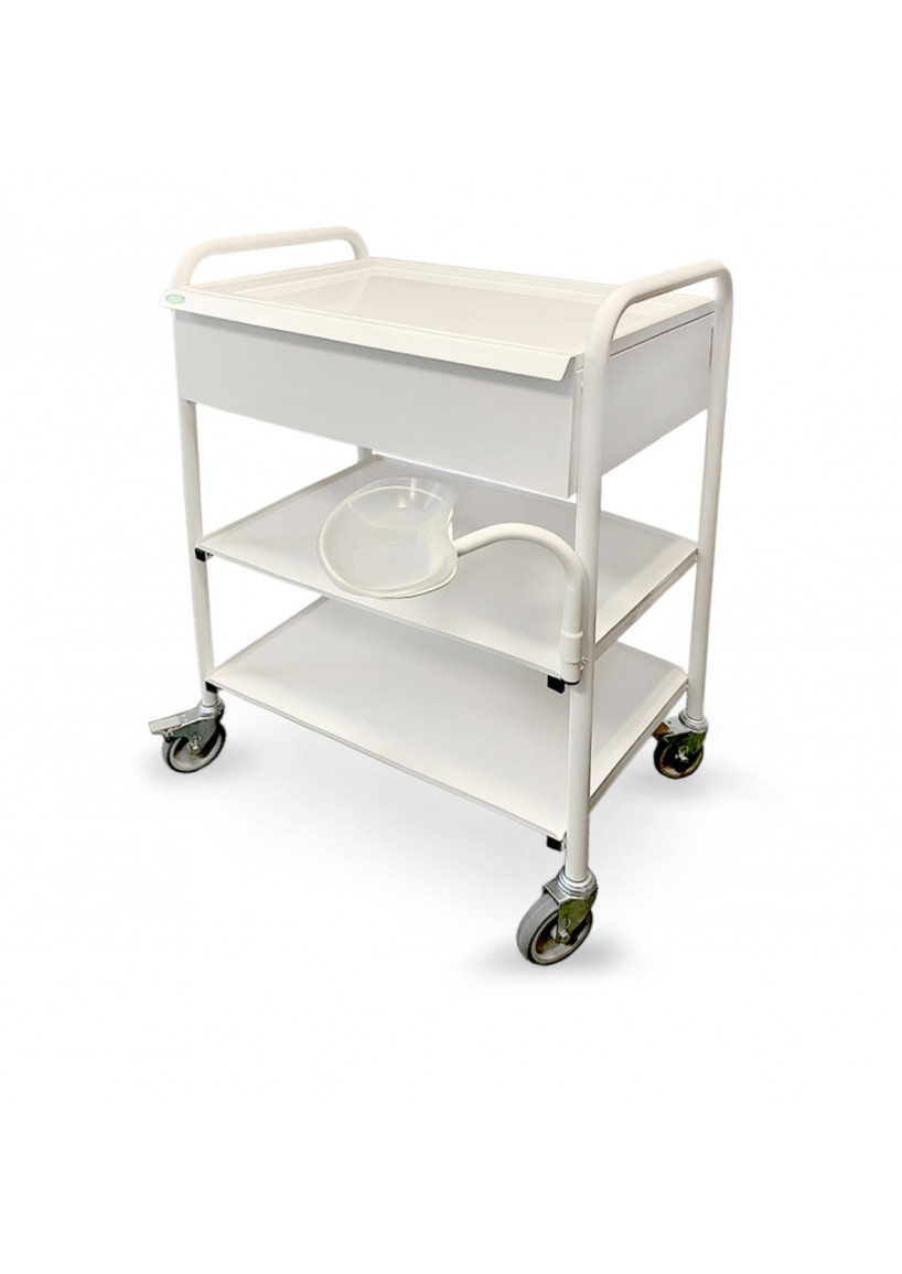 Столик медичний СМ-3-1 маніпуляційний пересувний інструментальний для процедурного кабінету анестезіолога, фото 1