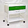 Столик медичний СТ-А інструментальний маніпуляційний пересувний для процедурного кабінету анестезіолога, фото 2
