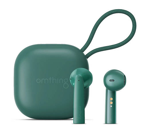 Навушники вкладиші безпровідні з мікрофоном Omthing Airfree Pods TWS Bluetooth Зелений (EO005-Green), фото 1