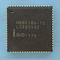 Микропроцессор Intel N80C186-12 PLCC68