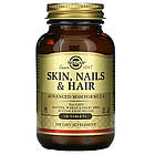 Solgar, шкіра, нігті і волосся, поліпшена рецептура з МСМ, 60 таблеток