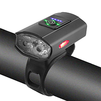 Велосипедный фонарь 2285-2XPE ULTRA LIGHT, алюминий, micro USB, встроенный аккумулятор
