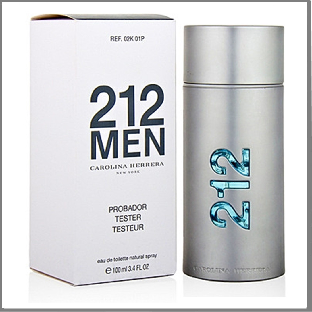 Carolina Herrera 212 Men туалетна вода 100 ml. (Тестер Кароліна Херрера 212 Мен)