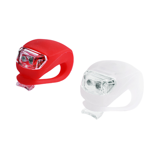 Велосипедні ліхтарі задній і передній габаритний маячoк HJ008-2 Ultra brite — 2 шт (червоний і білий), фото 1