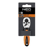 Ключ-тріскачка Neo для насадок 1/4", 105 мм, фото 2