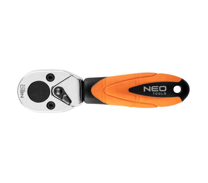 Ключ-тріскачка Neo для насадок 1/4", 105 мм