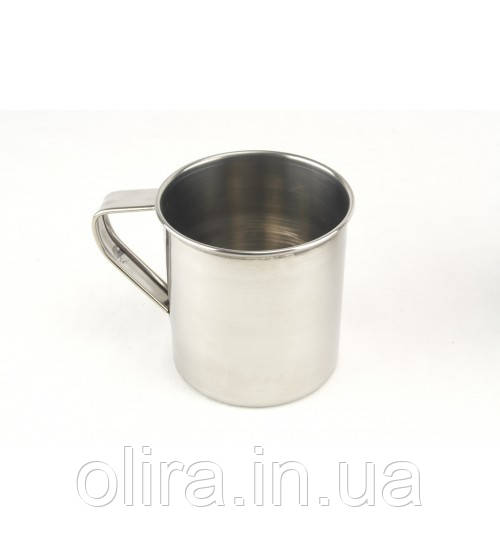 Кружка 11 см з ручкою нержавійка, фото 1