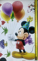 Наклейка на стіну, шафу в дитячу Мікі, Мінні Маус "Mickey and Minnie Mouse" 50 см*75 см (лист 45*60 см), фото 4