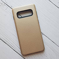 Чехол Samsung G975F Galaxy S10 Plus для телефона противоударный Gold